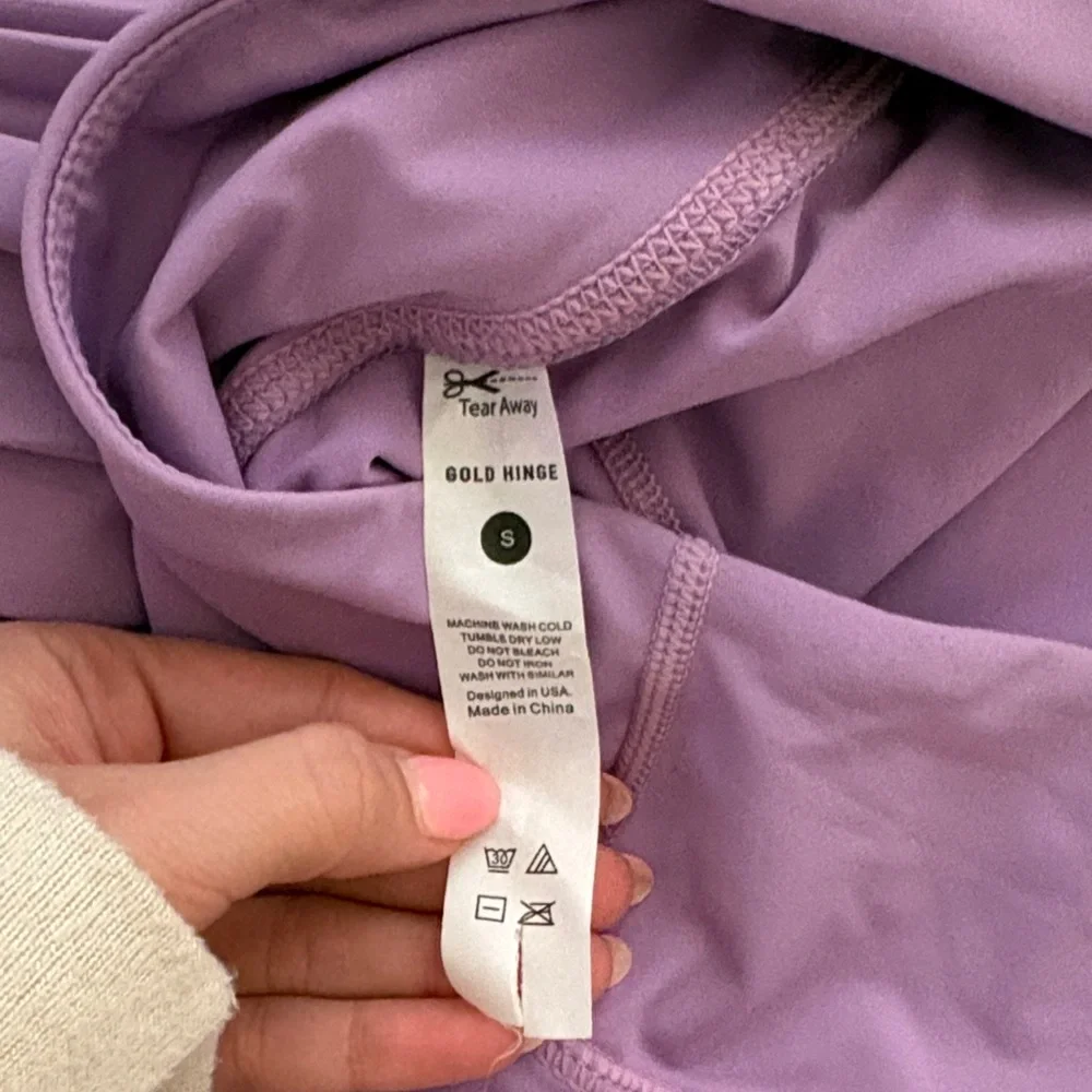 Purple Gold Hinge Mini Skirt - Picture 2 of 4